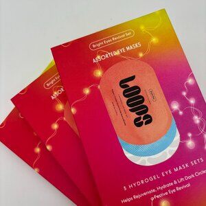 Loops Bright Eyes Revival Set 3 Pack Assorted Hydrogel Eye Masks (x3) NEW